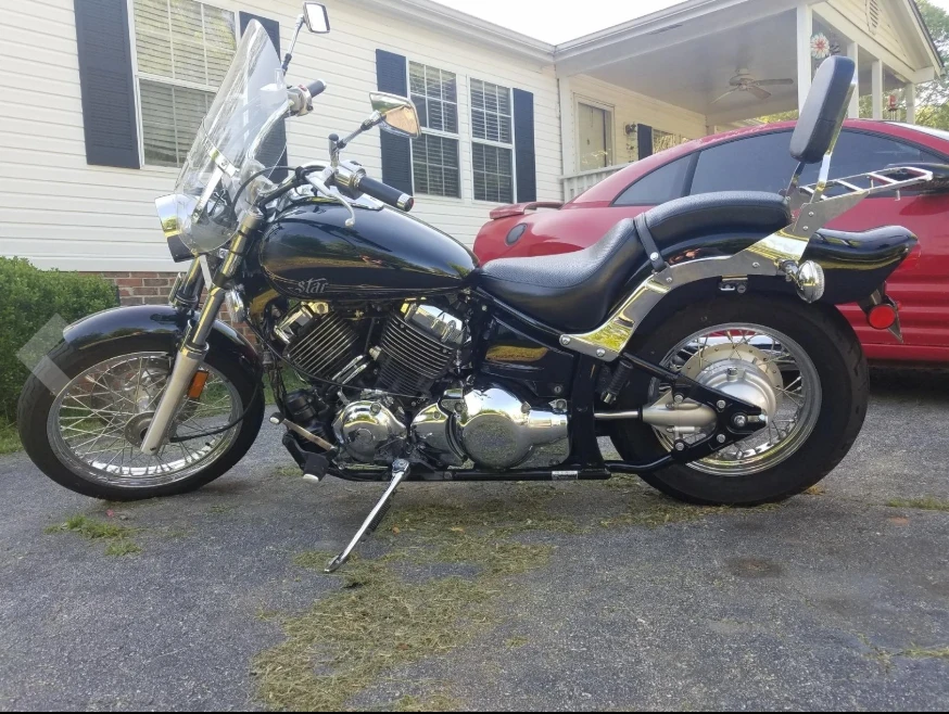 Хромированная спинка 8 6 дюйма с багажником для Yamaha V Star 650 Classic| |