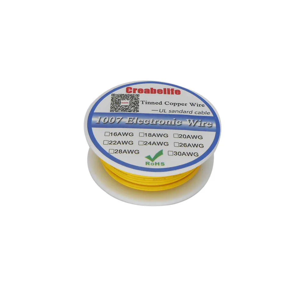 10 м/лот UL 1007 30AWG 10 цветов Электрический провод кабель Линия Луженая Медь PCB Провод RoHS UL сертификация изолированный светодиодный кабель