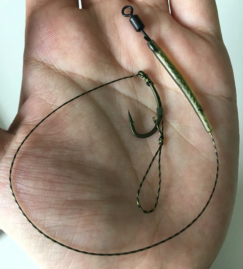 10 комбинированных рыболовных приспособлений для ловли карпа Крючки с бородкой