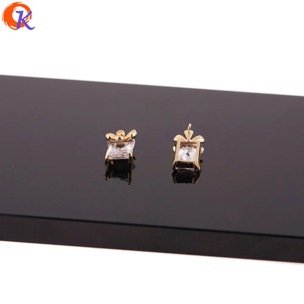 

Cordial Design 20Pcs 8*17MM Jewelry Accessories/CZ Earring Parts/Genuine Gold Plating/DIY Making/Hand Made/Earring Findings