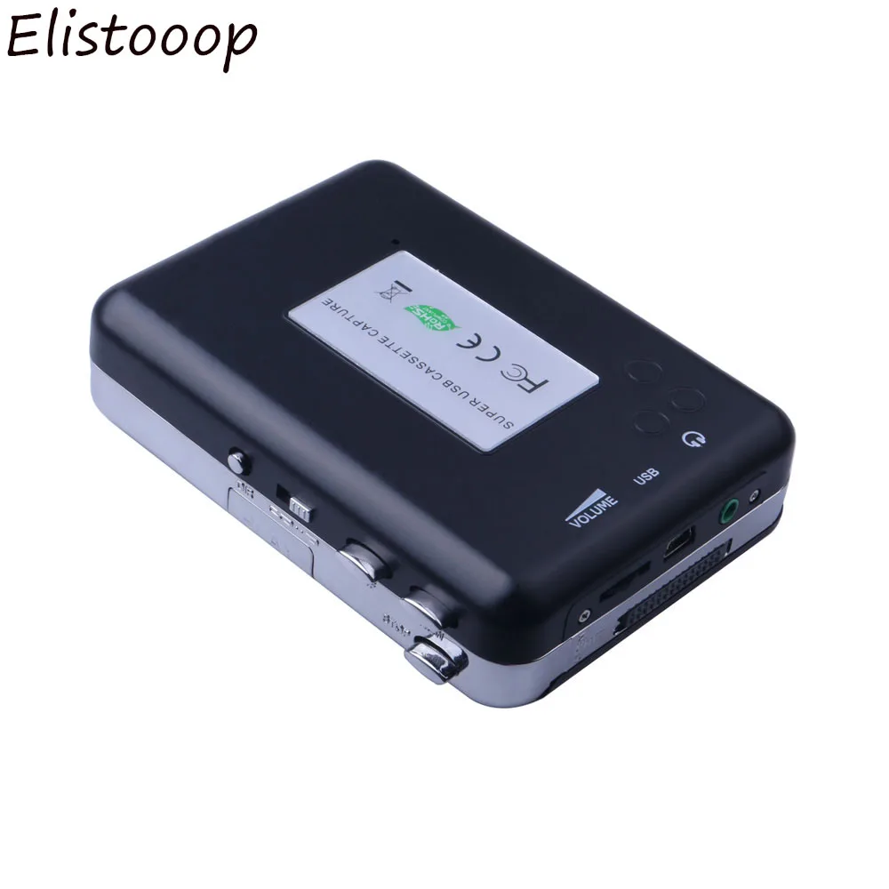USB Cassette Capture Radio Player Portable Tape to MP3 Converter Audio Music Recorder | Электроника