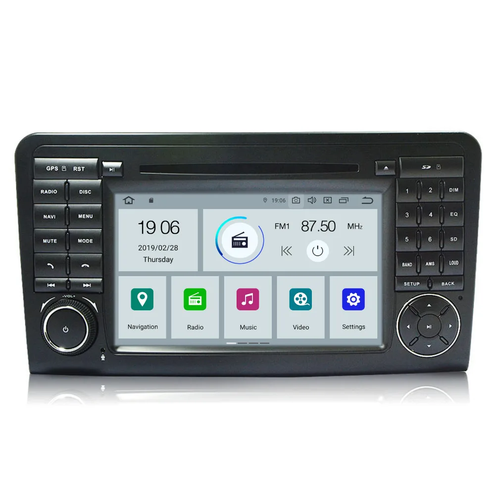 COIKA 7 &quot4 ядра Andorid 9 0 система автомобильный DVD GPS для Benz W164 M300/ML350 X164 GL420/GL450/GL500
