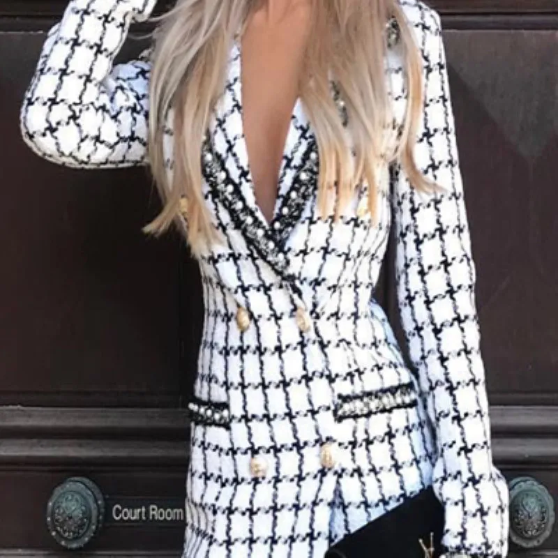 Элегантное офисное женское платье для работы стильное клетчатое вечернее с