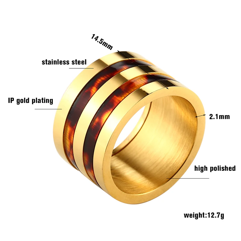 15 мм широкий пояс для мужчин нержавеющая сталь кольца из нержавеющей стали