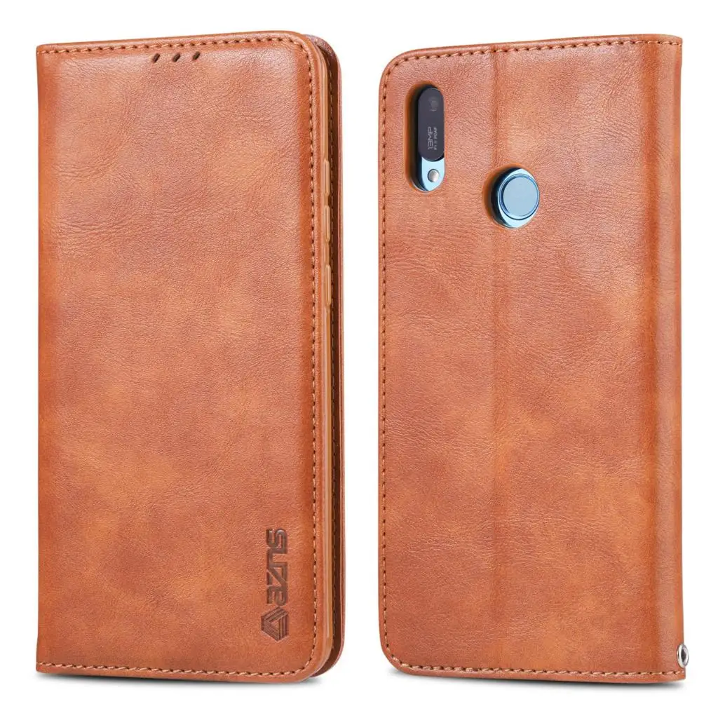 

AZNS magnetic attraction Case for Huawei Y6 2019 / Y6 Prime 2019 PU Leather Cover Retro Case for Huawei Y6 Prime 2019