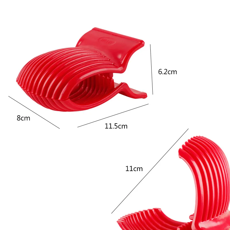 1 шт. помидор срез Пластик фрукты овощерезка красный держатель Slicer Руководство