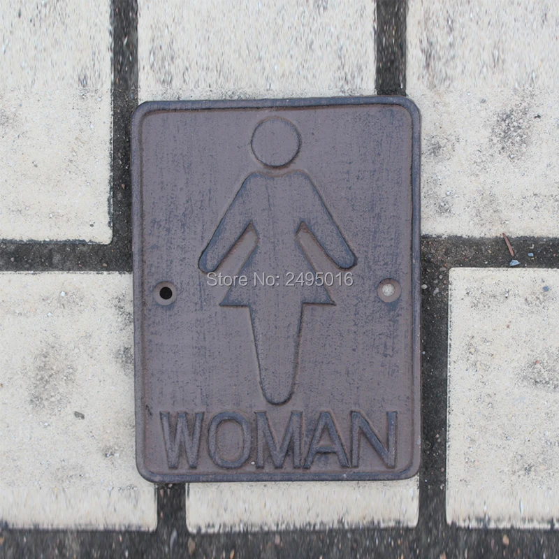 Винтажный металлический Железный знак для ванной комнаты Настенный декор набор