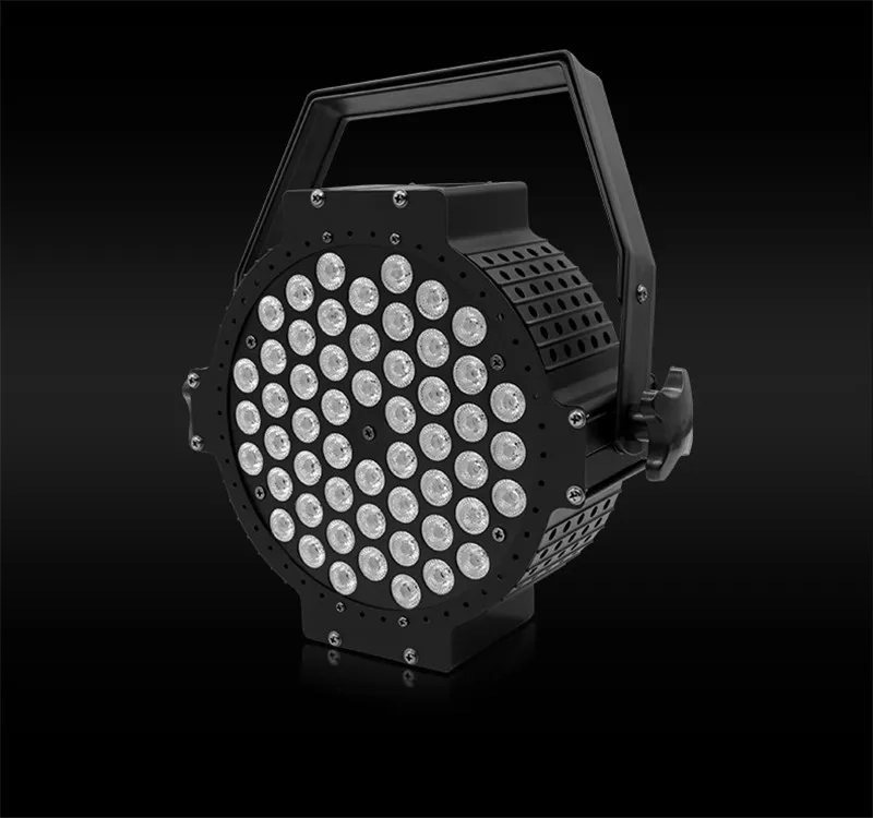 500 Вт Светодиодная лампа с ИК пультом 54x9 led Par огни RGB 3в1 плоский par dmx512 Дискотека