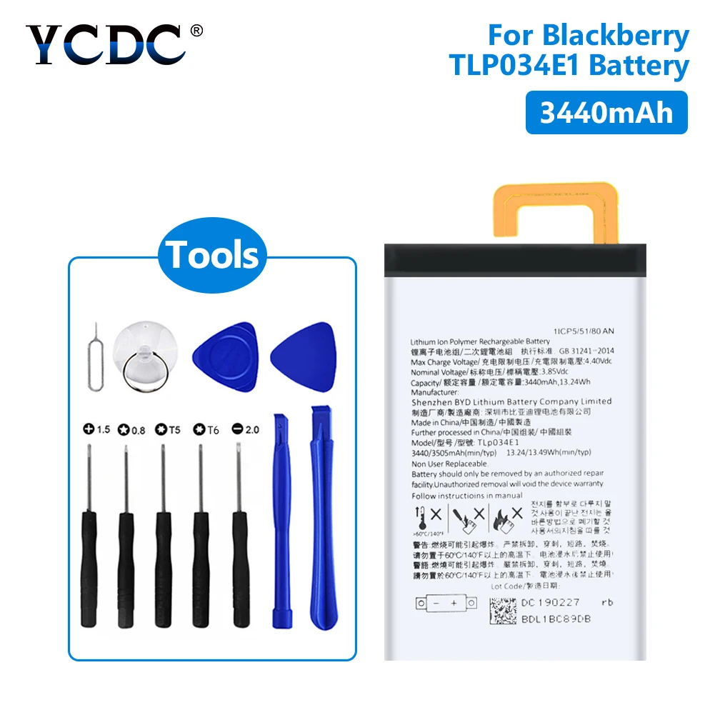 3 85 V 3440mAh TLp034E1 литий ионный Мобильный телефон батареи + инструменты для фиксации