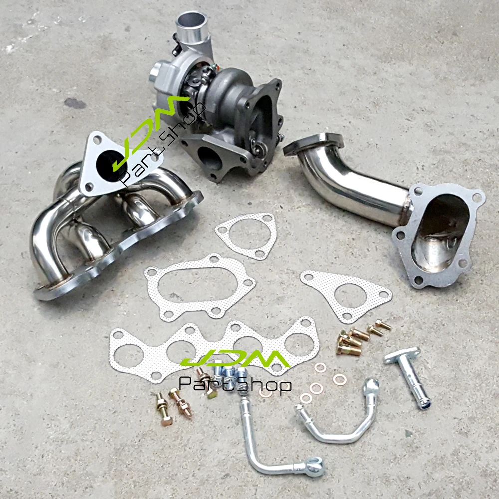 Выпускной коллектор + пуховая труба Турбокомпрессор TD04 для Toyota Starlet EP82 EP85 EP91 80/ 90
