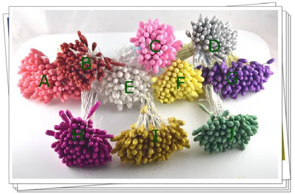

10 selected big size glitter stamen/stocking flower stamens/DIY flower accessories,900 pieces/lot,Free shipping