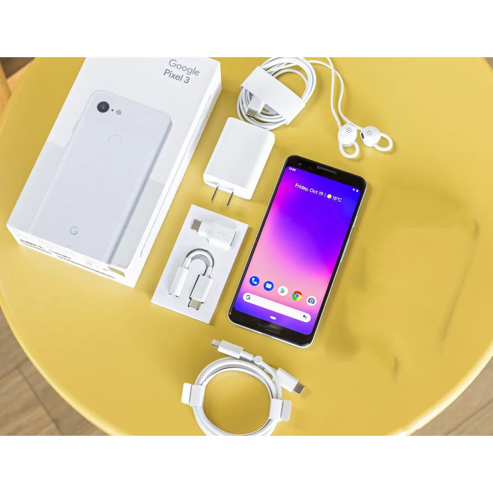 Мобильный телефон Google Pixel 3, 5,5 дюймов, Восьмиядерный процессор Snapdragon 845, 4 Гб ОЗУ, 64 Гб ПЗУ, Android 9,0, NFC 2915, аккумулятор, сканер отпечатков пальцев, смартфон