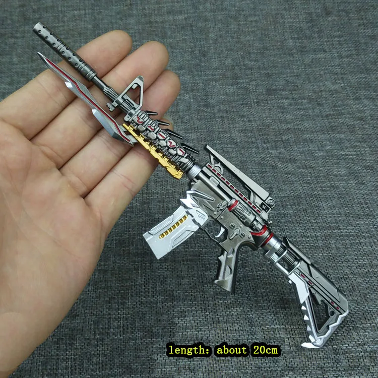 CF Cross Fire Ak47 Металлический Игрушечный Пистолет с рамкой armas brinquedos Destiny кулон не может снимать героическое оружие игры Реквизит модель A033