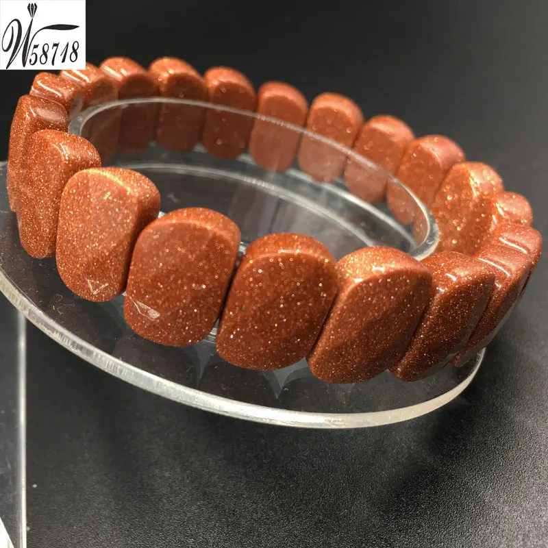 Goldstone G8521 Опал Jaspe кристалл золотой камень авантюрин унакит Howlite Flourite Сердолик художественные бусины стрейч браслет 71/" PWB639 - Окраска металла: Goldstone G8521