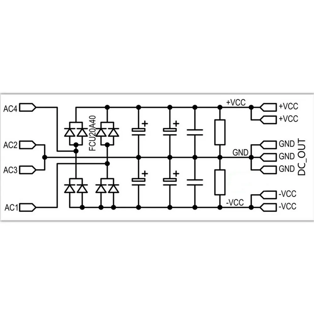 1 шт 4*10000uF/100V усилитель питания готовая плата сборка аудио | Электроника