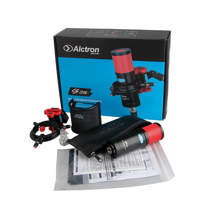 Гиперкардиоидный конденсаторный микрофон Alctron CS35 студийная звукозапись для