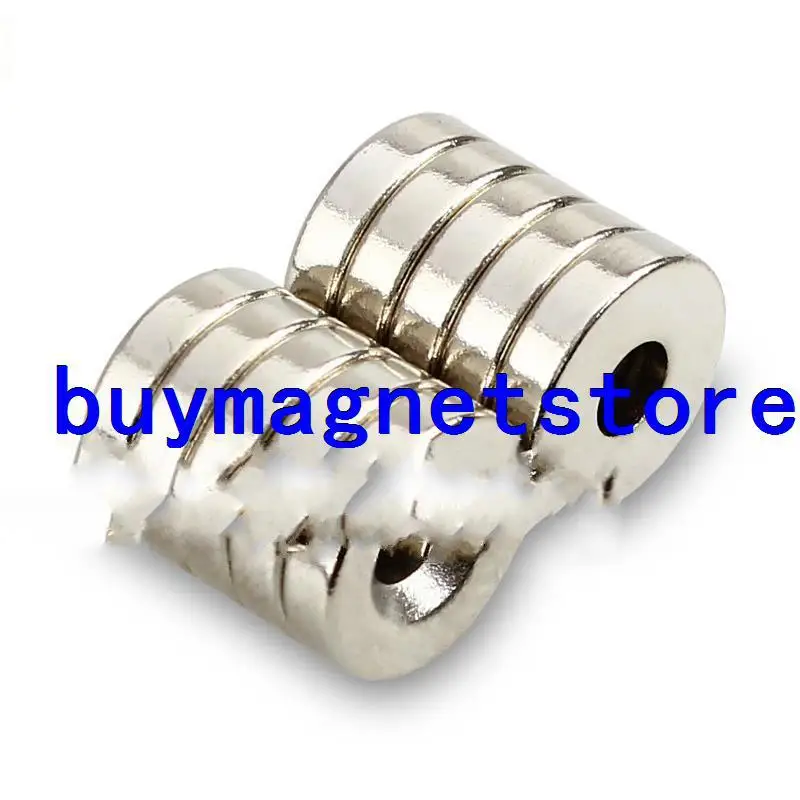 10x Круглые 12 мм x 3 1/2 &quotx 1/8&quot отверстия Магниты Dsic Редкоземельные неодимовые N35|rare