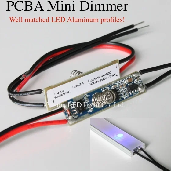

Сенсорный мини-диммер PCBA для Светодиодный одного алюминиевого профиля, вход/выход: 12-24 В постоянного тока, 10 шт./партия