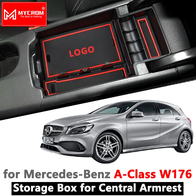Подлокотник для хранения автомобильный Органайзер аксессуары Mercedes Benz A-Class W176 2013 -