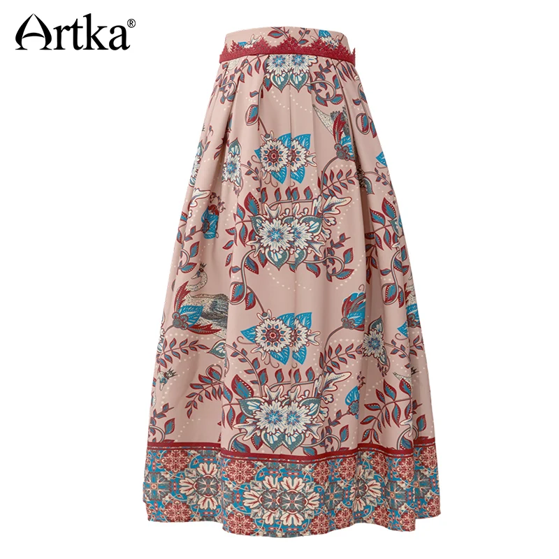 ARTKA элегантная юбка для женщин осень и зима женская А-силуэта размера плюс 2018