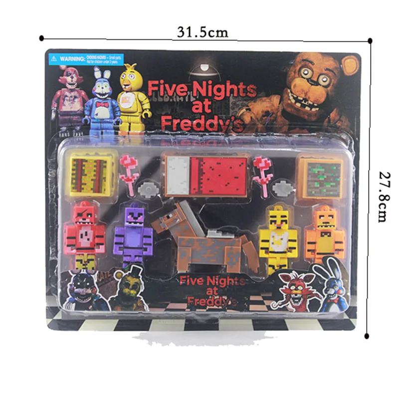 12 шт./Набор для Minecraft Five Nights At Freddy's игрушка из фнаф кукла модель Фокси Бонни и