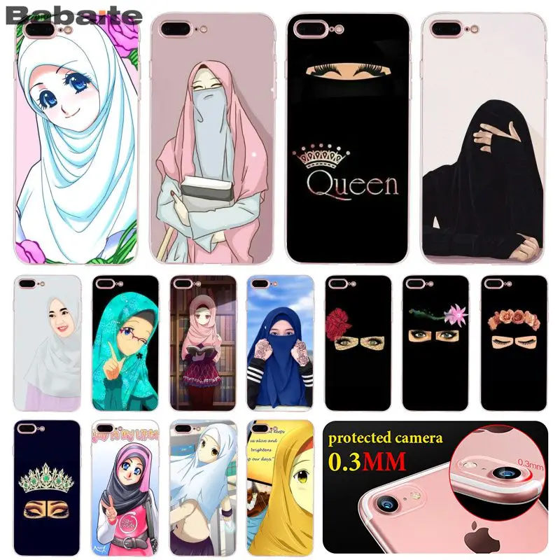 Чехол Babaite для iPhone 5 5S X 6 7plus 8 8Plus XS MAX XR Face Crown Woman In Hijab художественные чехлы