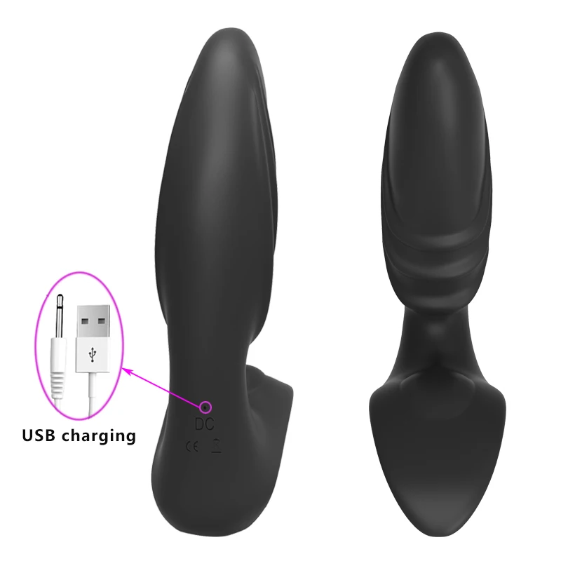 HWOK Anal butt plug Men masturbator Male Wireless Remote Control Prostate Massager Vibrator Adult Sex Toys Masturbator for |