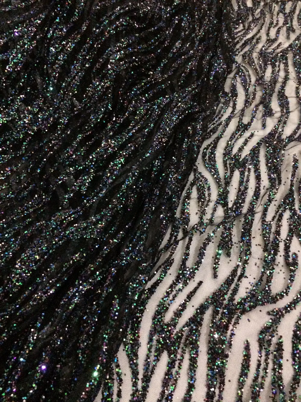 

Hot Selling SYJ-81913 Nigerian glitter Lace Fabric African Lace Fabric High Quality glued glitter fabric