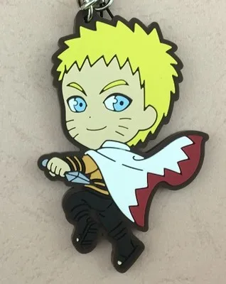 F07 Наруто Саске Аниме Наруто Gaara Orochimaru Tsunade Jiraiya Учиха Итачи Какаши Хината резиновый брелок - Цвет: F07