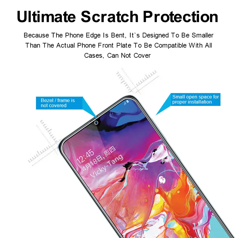 Закаленное стекло для Samsung Galaxy A70 защита экрана 2.5D 9H закаленное SM A705F/DS A7050 защитная