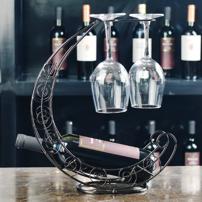 Винная стойка с лунным кораблем европейская полка для вина винные украшения дома