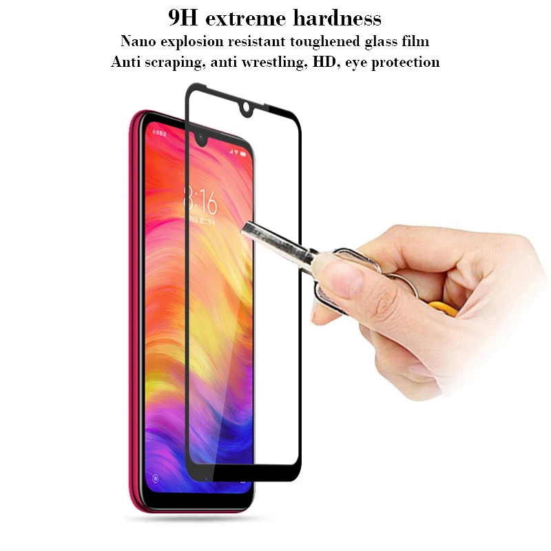 2 шт. для Xiaomi Redmi Note 7 Закаленное стекло Защитная пленка Red mi Note7 Pro защита экрана