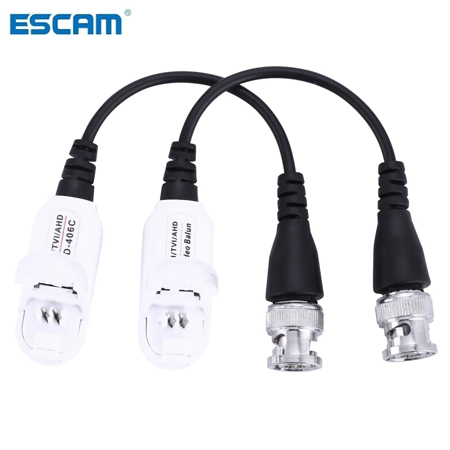 

ESCAM HD 720P/1080P CVI/TVI/AHD Passive Video Balun BNC Connector To UTP Cat5/5e/6 Video Balun Passive Transceivers