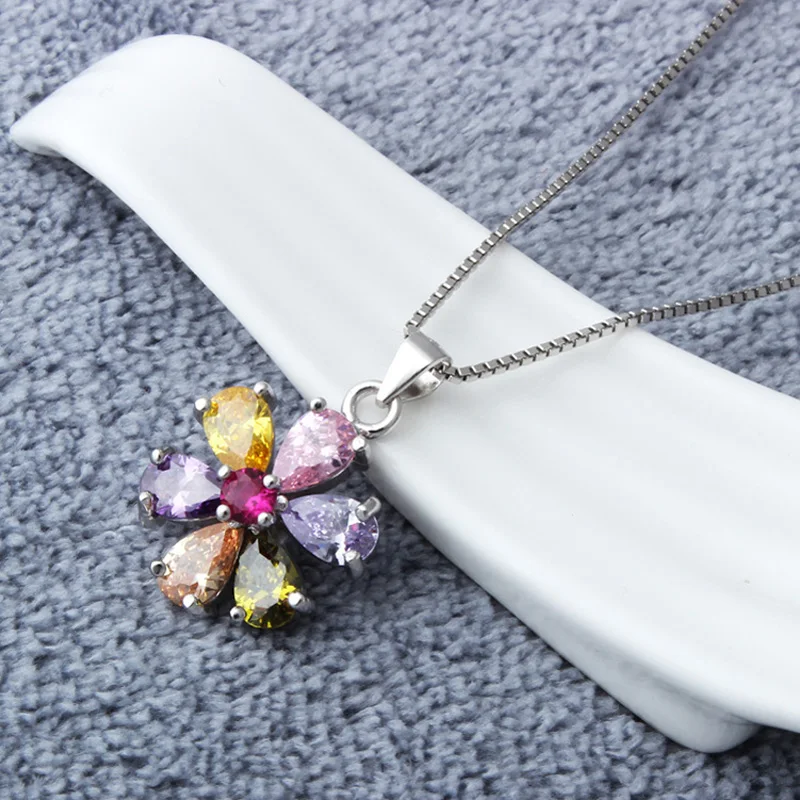 Цветок Цепочки и ожерелья яркий хрустальный цветок винтажный чокер для Для