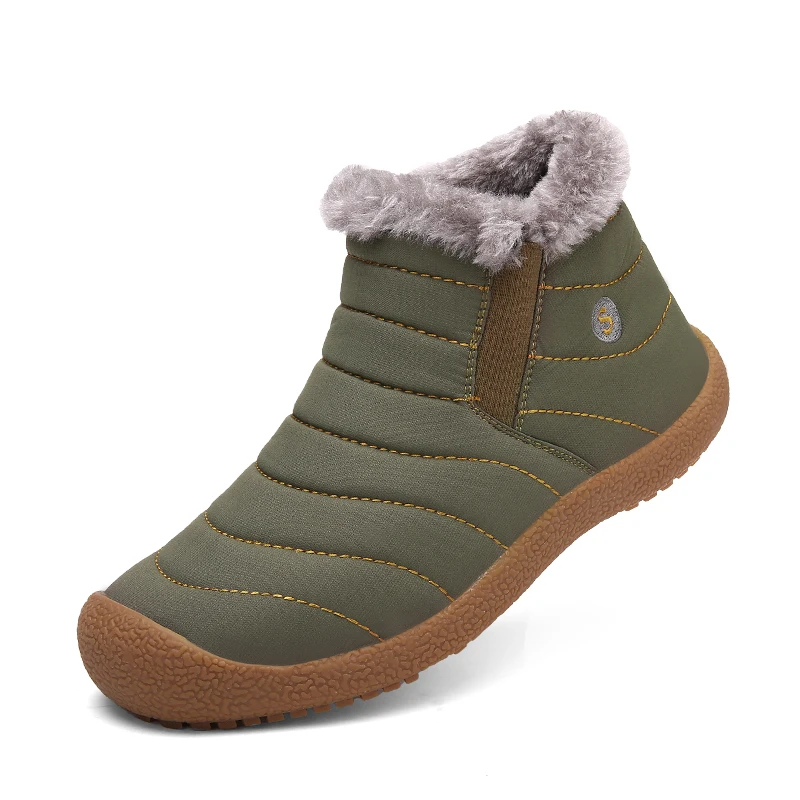 Fotwear/мужские водонепроницаемые плюшевые ботинки пара теплых зимних ботинок на