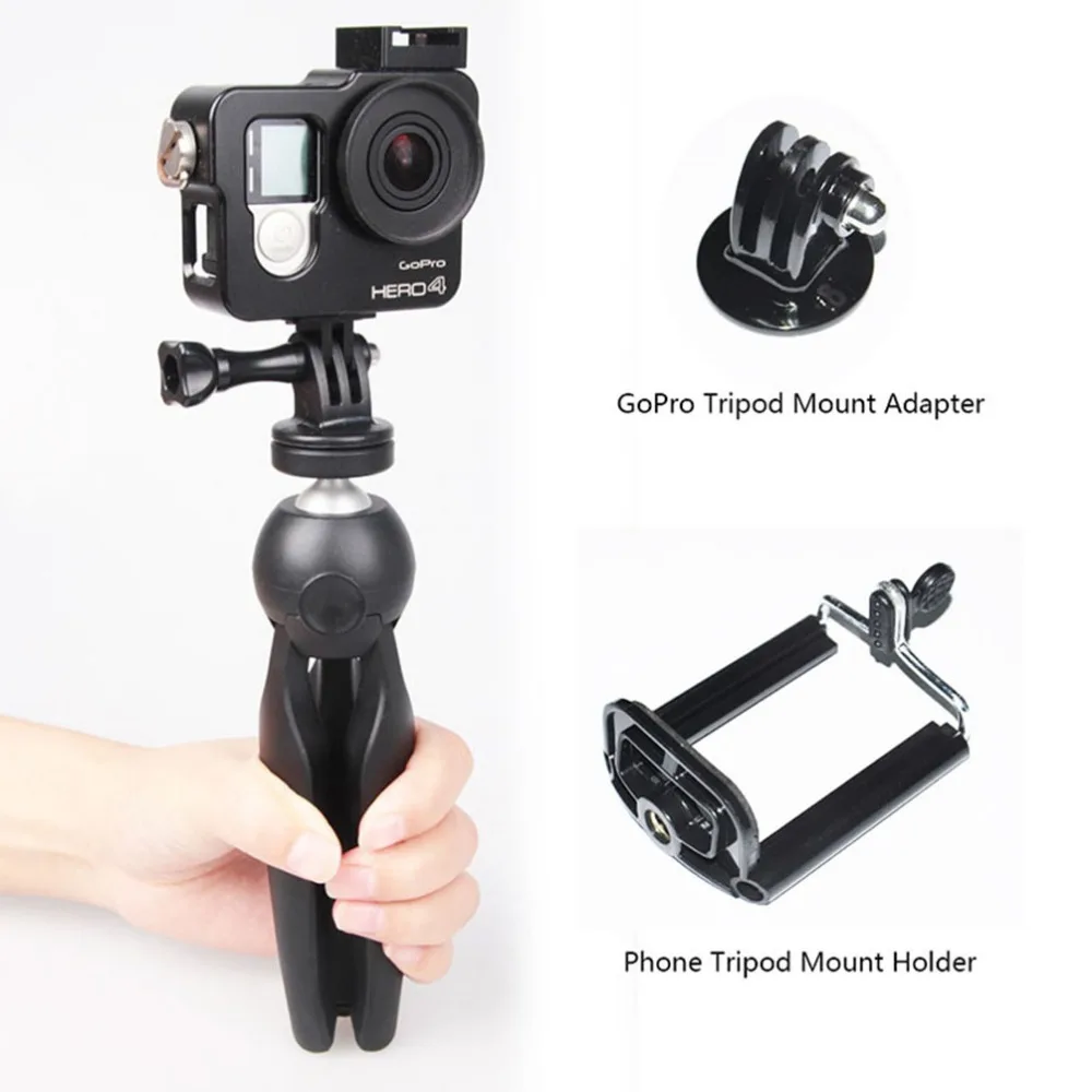 Etercycle мини штатив с держателем для телефона Настольный монопод iphone 5 6 7 Plus DSLR
