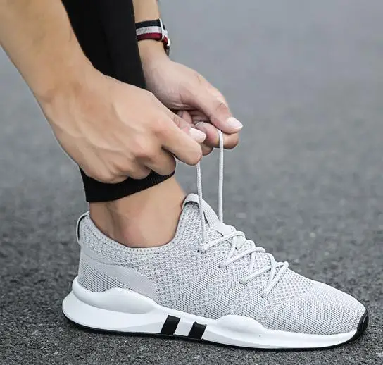 2019 новые дышащие спортивные кроссовки Мужская Летняя обувь повседневная с