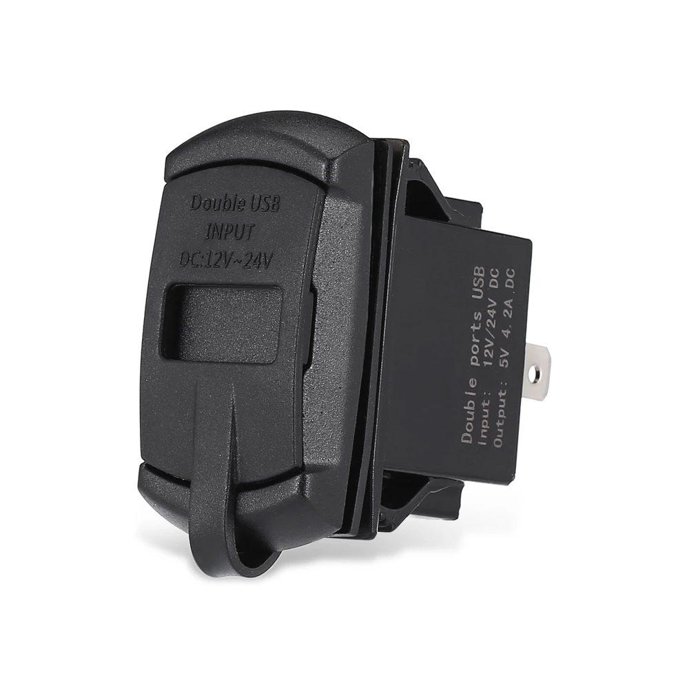 Zeepin 4.2A два USB автомобиля 12 V с Зарядное устройство синий светодиодный индикатор