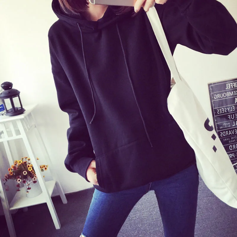 FL094D толстый бархат Harajuku толстовки для женщин Felpe Donna Bluza damска толстовка женская