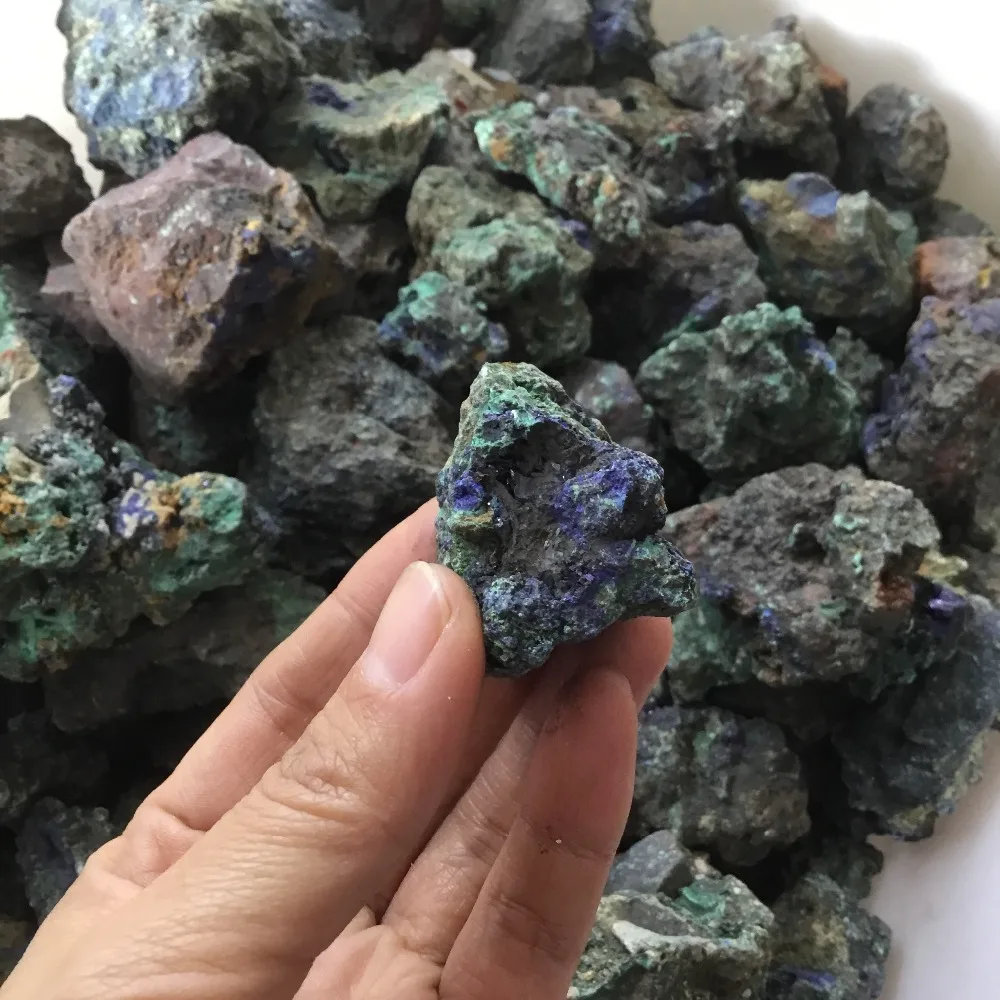 Натуральный сырой чессилит необработанный камень azurite минеральный