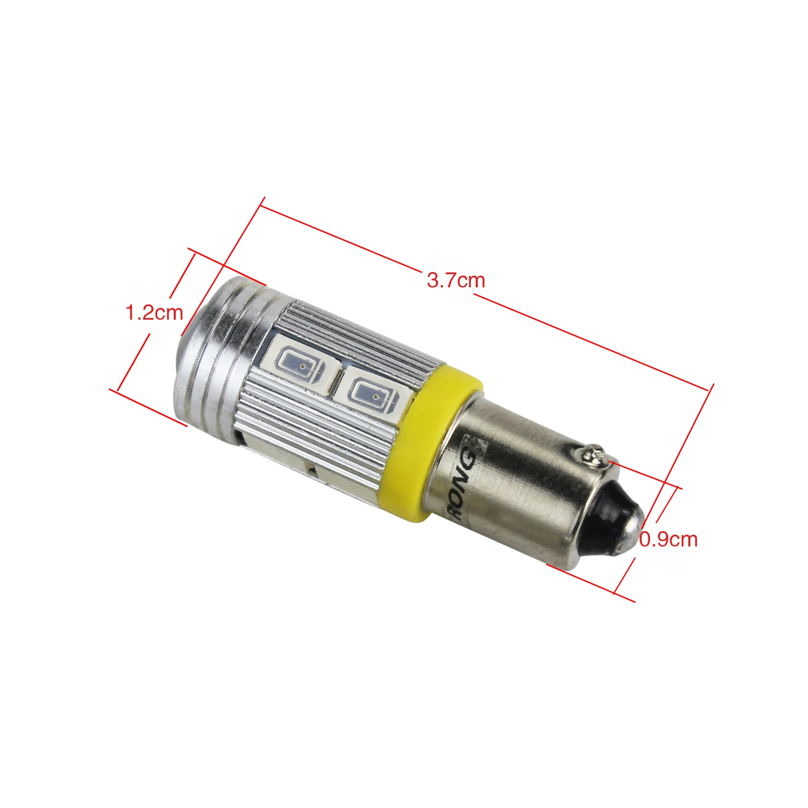 Angrong 2x желтый/оранжевый H21W BAY9s SMD 10 светодиодный спереди и сзади сбоку индикатор хвост светильник 12V