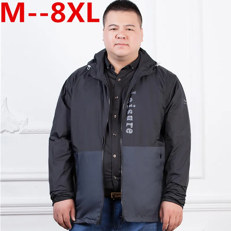 8XL 6XL новый стиль осень Для мужчин камуфляжная куртка прилив мужской с капюшоном