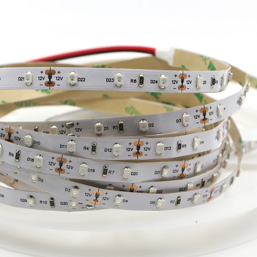 DC12V 0,5-5 м УФ светодиодный водонепроницаемый гибкий светильник SMD 3528 60 светодиодный s/m ультрафиолетовая лента Фиолетовая лента длинная лампа белая печатная плата