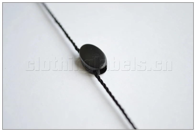 

hang tag seal black hang tag string plastic seal polyester string no logo