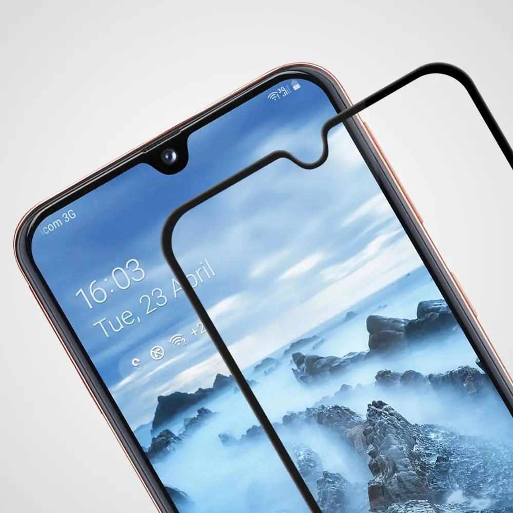 Взрывозащищенное Закаленное стекло для Samsung A70 A60 NILLKIN CP + Pro 2.5D полностью покрытая