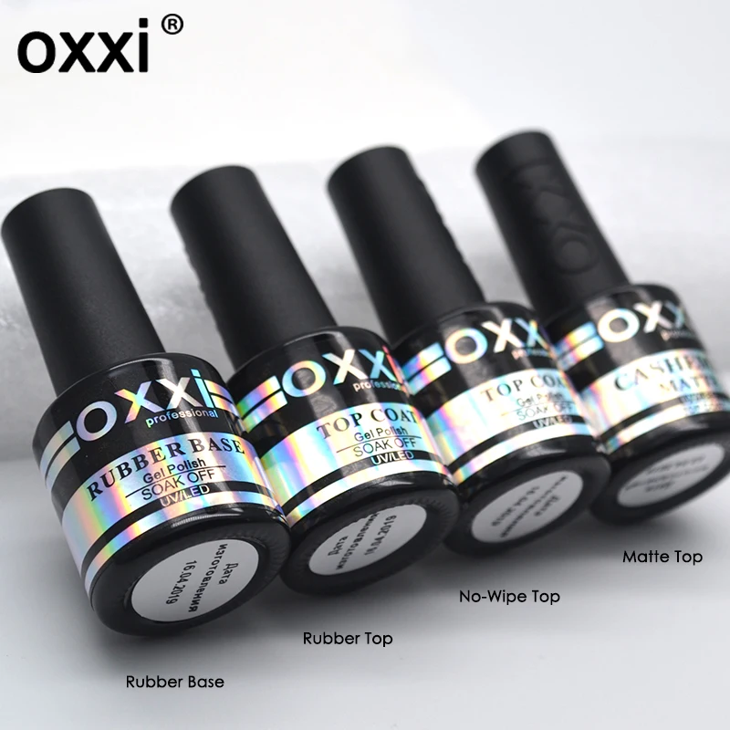 Гель-лак для ногтей oxxi, 8 мл, УФ-гель для дизайна ногтей, каучуковая база и топ, набор для дизайна ногтей, долговечный светодиодный маникюр, Гель-лак 2019