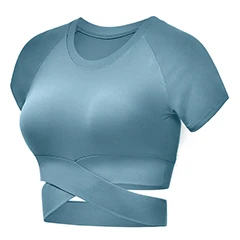 Sevencolorfit, новинка, укороченный топ для йоги, женские рубашки, для спортзала, спорта, тренировок, спортивная одежда, для фитнеса, женская футболка с коротким рукавом, укороченные топы
