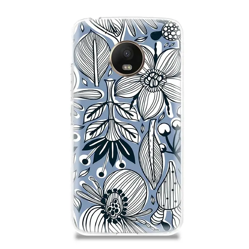 Легкий цвет цветок тренд аксессуары чехол для телефона Motorola Moto G7 G6 G5S G5 E4 Plus G4 E5 Play