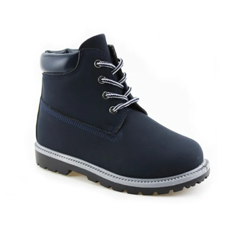 JABASIC Kids Shoes 2019 New Winter PU Leather Boots Boys Non-slip Waterproof Rain Sport Sneakers Children | Мать и ребенок
