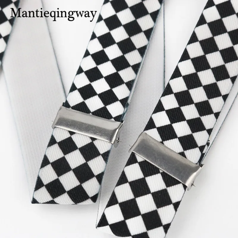 Унисекс подтяжки женские кожаные 3 зажимы подтяжек мужские Регулируемые